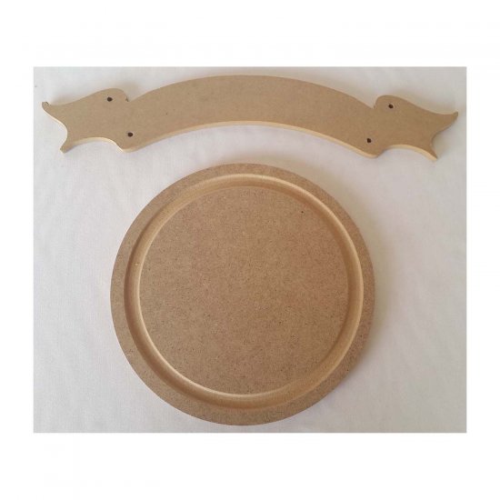 Yuvarlak Kapı Süsü Bantlı Çap:25cm