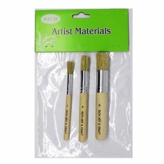 Rich Stencıl Fırça 3lü Set No:2-4-6
