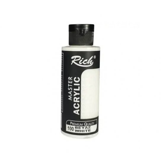Rich Master Akrilik Boya 100 Beyaz 120 cc