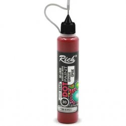 Rich Dot Paint 3d Likit Boncuk Boya Opak Bordo 40 cc 11998