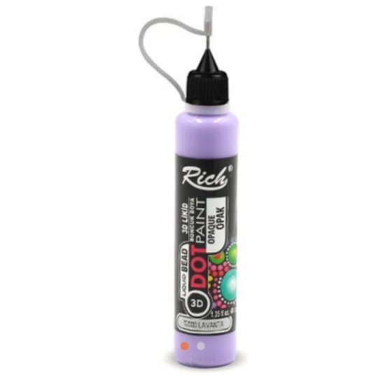Rich Dot Paint 3d Likit Boncuk Boya Opak Lavanta 40 cc 12000