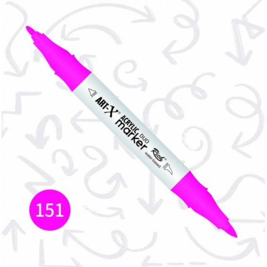 Rich Art-X Akrilik Marker Duo Çift Taraflı Kalem 17904-151