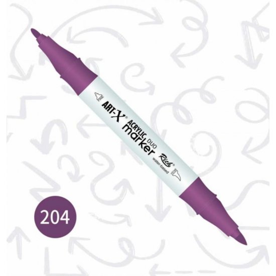 Rich Art-X Akrilik Marker Duo Çift Taraflı Kalem 17899-204