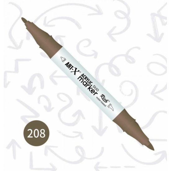 Rich Art-X Akrilik Marker Duo Çift Taraflı Kalem 17905-208