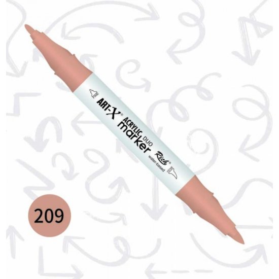 Rich Art-X Akrilik Marker Duo Çift Taraflı Kalem 17907-209