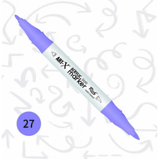 Rich Art-X Akrilik Marker Duo Çift Taraflı Kalem 17888-27