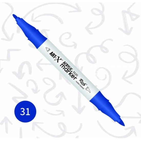 Rich Art-X Akrilik Marker Duo Çift Taraflı Kalem 17921-31