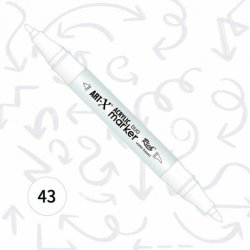 Rich Art-X Akrilik Marker Duo Çift Taraflı Kalem 17890-43