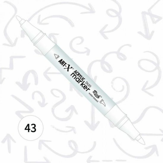 Rich Art-X Akrilik Marker Duo Çift Taraflı Kalem 17890-43