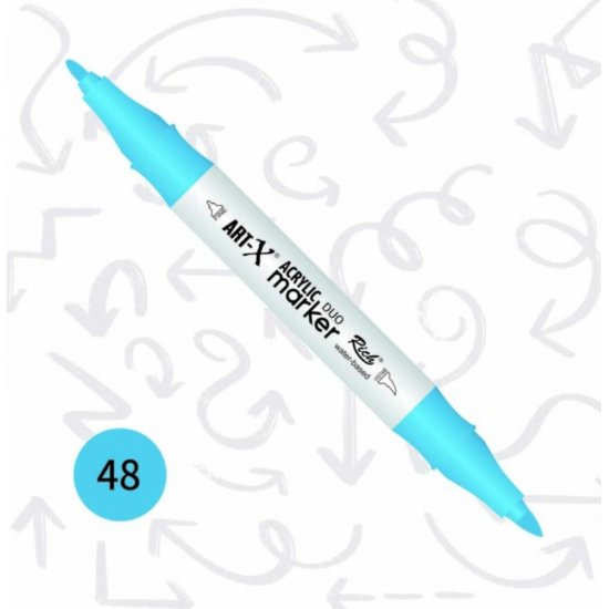 Rich Art-X Akrilik Marker Duo Çift Taraflı Kalem 17898-48