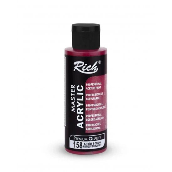 Rich Master Akrilik Boya 158 Antik Bordo 120 cc