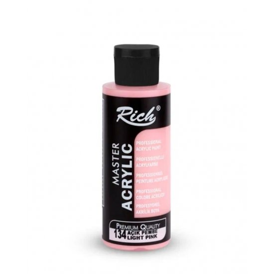 Rich Master Akrilik Boya 134 Açık Pembe 120 cc