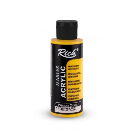 Rich Master Akrilik Boya 113 Güneş Sarı 120 cc