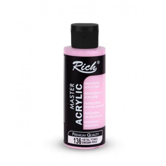 Rich Master Akrilik Boya 136 Hayal Pembe 120 cc