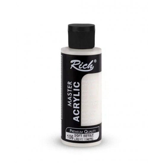 Rich Master Akrilik Boya 106 Soft Beyaz 120 cc