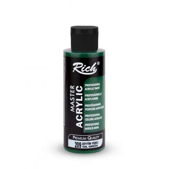 Rich Master Akrilik Boya 209 Zeytin Yeşili 120 cc