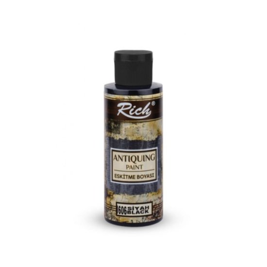 Rich Eskitme Boyası Siyah 120 cc  03040