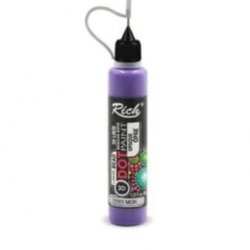 Rich Dot Paint 3d Likit Boncuk Boya Opak Mor 40 cc 12001
