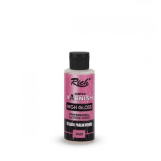 Rich 120cc High Gloss Su Bazlı Parlak Vernik
