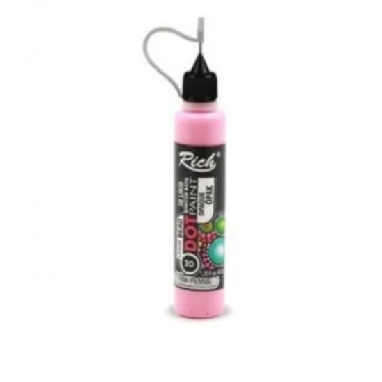 Rich Dot Paint 3d Likit Boncuk Boya Opak Pembe 40 cc 11994