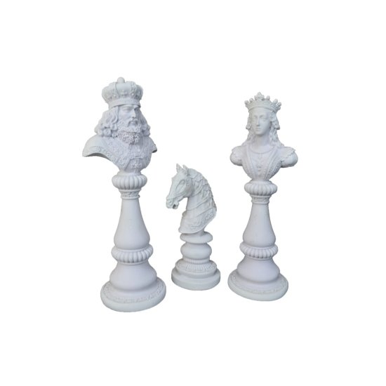 HYK949 3`lü Satranç Set Büyük - 31x9 cm Orta - 28x9 cm Küçük - 19x10 cm