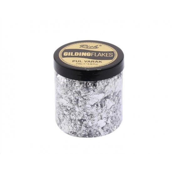 Rich Gıldıng Flakes Pul Varak Gümüş 10171 250cc