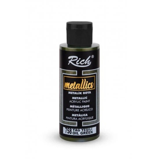 Rich Metalik Boya 120 cc Yağ Yeşili 03977