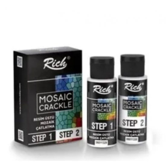 Rich Mozaik Çatlatma seti (Step1/Step2) 60+60 ml