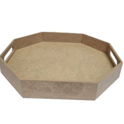 Sekizgen Tepsi Büyük 41X35X4 cm