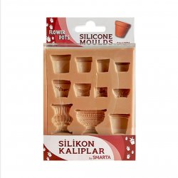SMARTA Silikon Kalıplar - Çiçek Saksıları 10X13 cm SK1013002