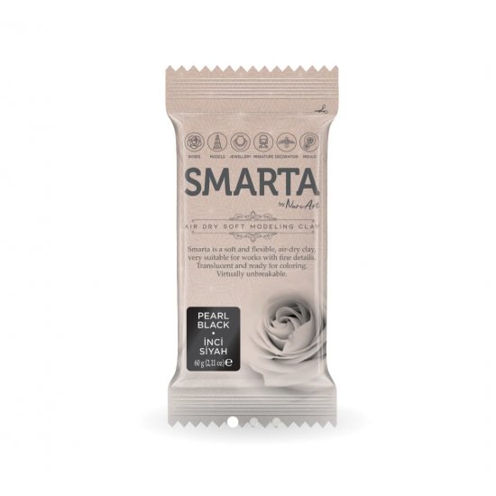 SMARTA Modelleme Hamuru Metalik Seri 60gr - İnci Siyahı 30