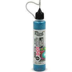 Rich Dot Paint 3d Likit Boncuk Boya Opak Turkuaz 40 cc 1209