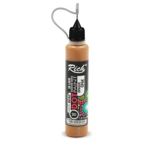 Rich Dot Paint 3d Likit Boncuk Boya Opak Venedik Sarı 40 cc 11991