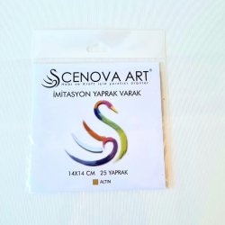 Cenova Art 14X14 Yaprak Varak Altın 25li