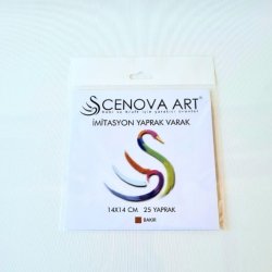 Cenova Art 14X14 Yaprak Varak Bakır 25li