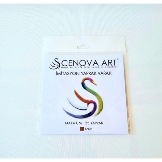 Cenova Art 14X14 Yaprak Varak Bakır 25li
