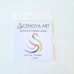 Cenova Art 14X14 Yaprak Varak Gümüş 25li