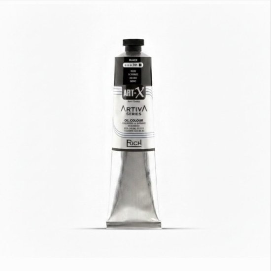 Rich Art-X Artıva Yağlı Boya 200 ml  Black 701