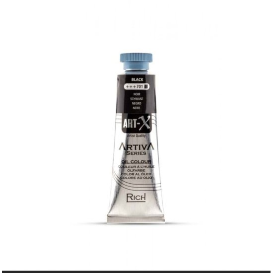 Rich Art-X Artıva Yağlı Boya 37 ml Black 701
